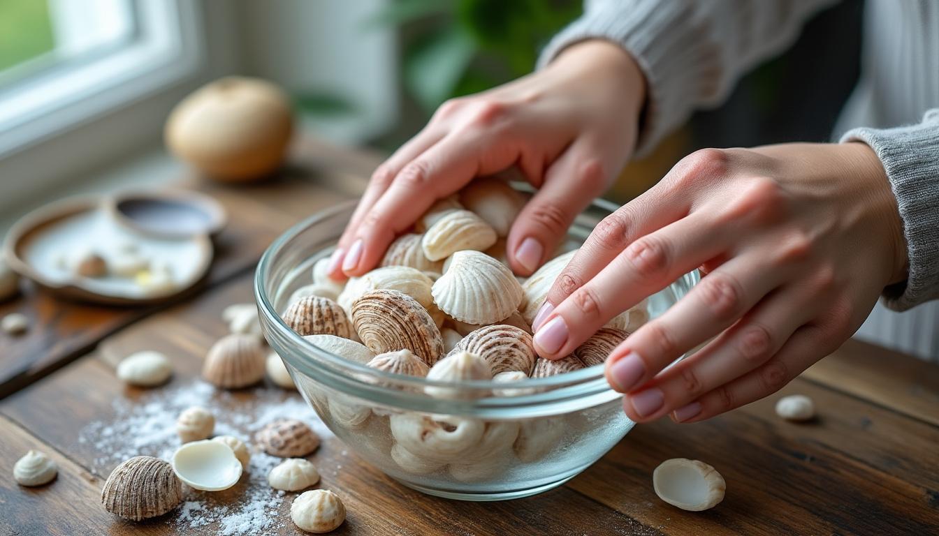 découvrez comment nettoyer efficacement des coquillages avec du vinaigre blanc pour une décoration marine éclatante et sans impuretés.