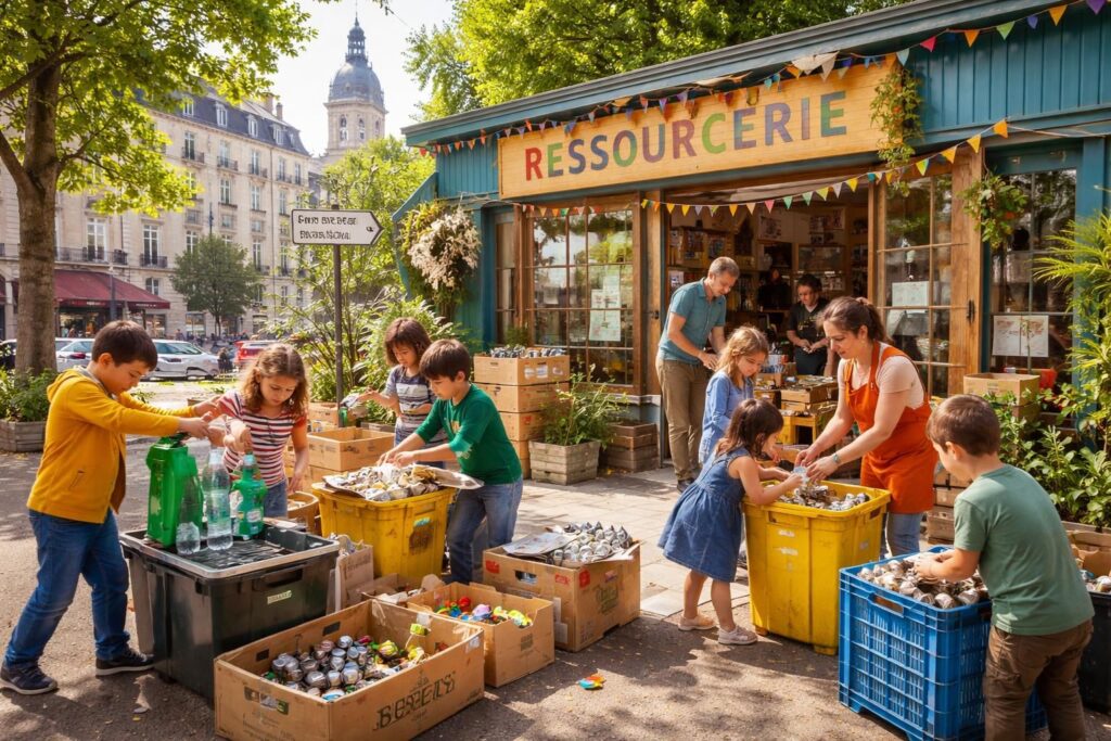 découvrez comment impliquer les enfants dans le recyclage grâce à la ressourcerie de nantes et sensibilisez-les à l'importance du tri et de la réutilisation des matériaux.