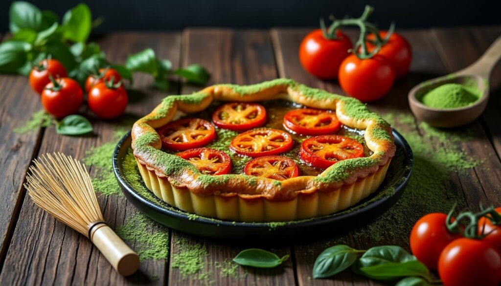 découvrez la recette unique de la tarte tatin à la tomate, sublimée par une touche de matcha. une explosion de saveurs à essayer absolument pour surprendre vos invités et régaler vos papilles !