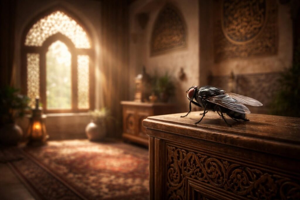 découvrez la signification d'une grosse mouche noire dans la maison selon l'islam et son lien avec les présages et croyances traditionnelles.