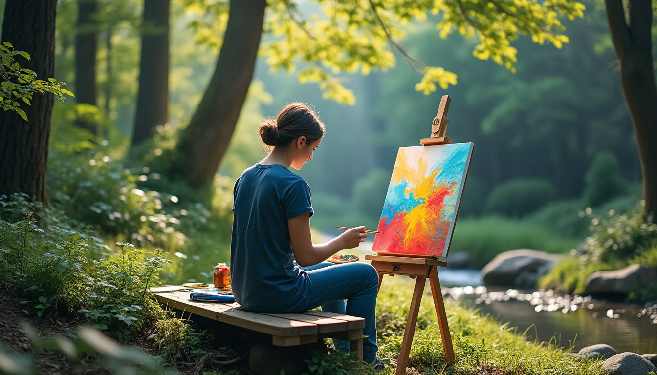 découvrez comment l'art devient un refuge apaisant face aux défis de la vie et explorez les nombreux bienfaits de la création artistique sur votre bien-être mental et émotionnel.