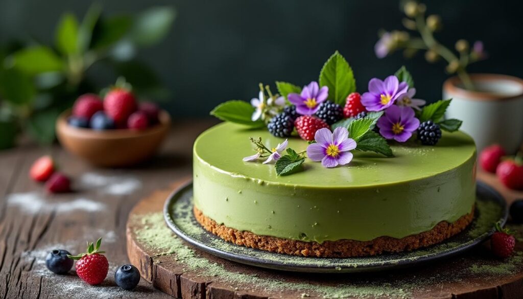 découvrez le gâteau au yaourt et thé matcha, une délicieuse tendance pâtissière qui allie la légèreté du yaourt à l'arôme subtil du matcha. parfait pour les amateurs de sucré et de nouveautés, ce dessert simple et savoureux saura séduire vos papilles à coup sûr !