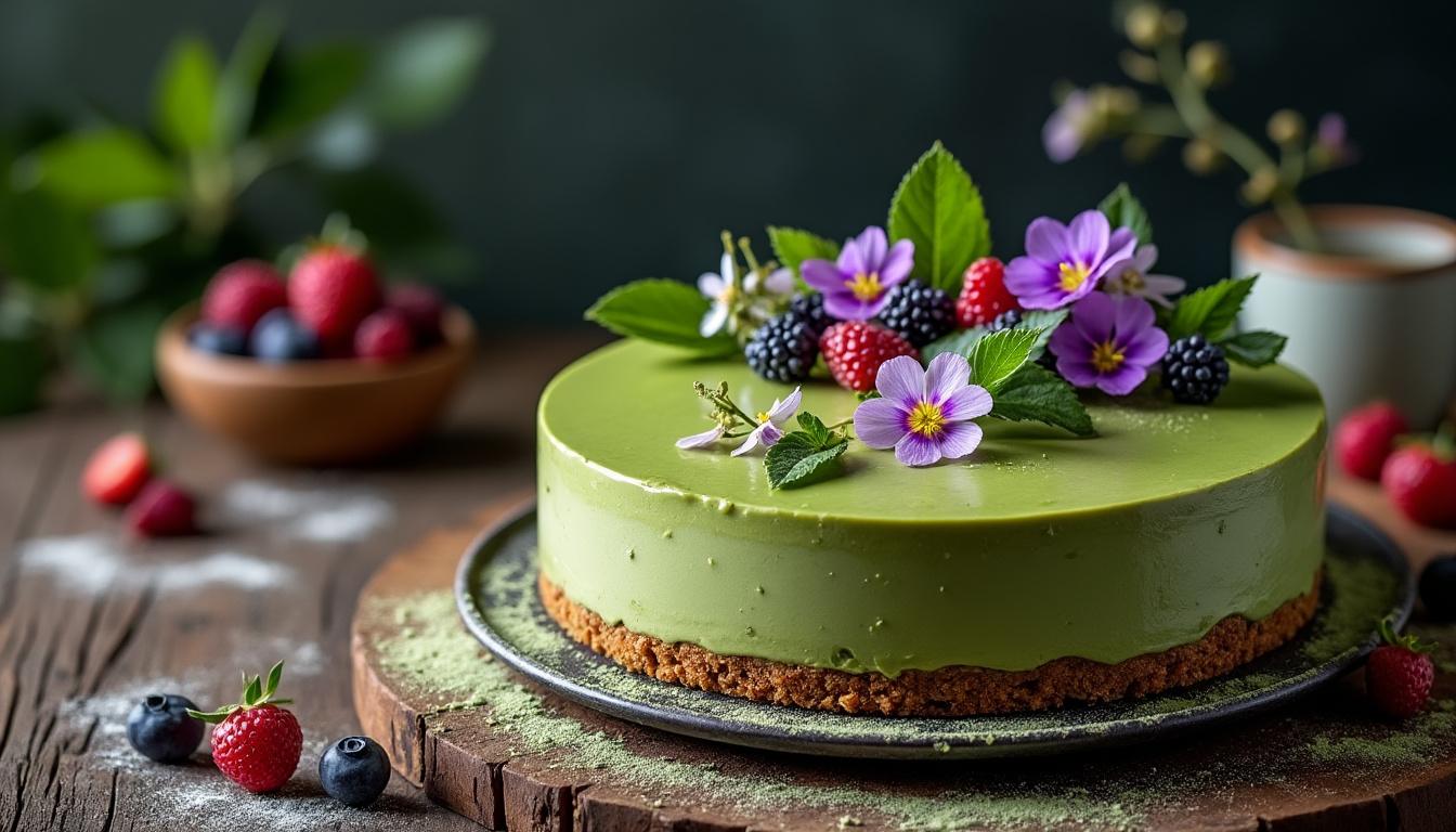 découvrez le gâteau au yaourt et thé matcha, une délicieuse tendance pâtissière qui allie la légèreté du yaourt à l'arôme subtil du matcha. parfait pour les amateurs de sucré et de nouveautés, ce dessert simple et savoureux saura séduire vos papilles à coup sûr !