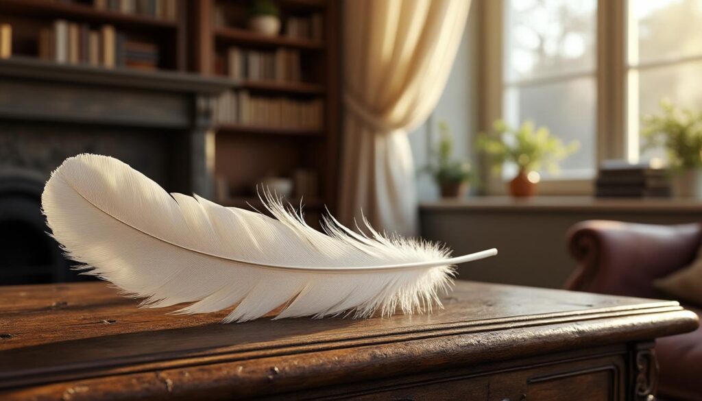 découvrez les mythes et la réalité autour de la signification de trouver une plume blanche dans votre maison, entre croyances populaires et explications rationnelles.