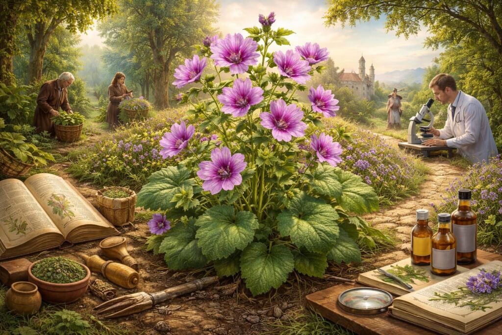 découvrez l'histoire fascinante de la mauve sylvestre, une plante aux multiples usages et symboles à travers les âges.