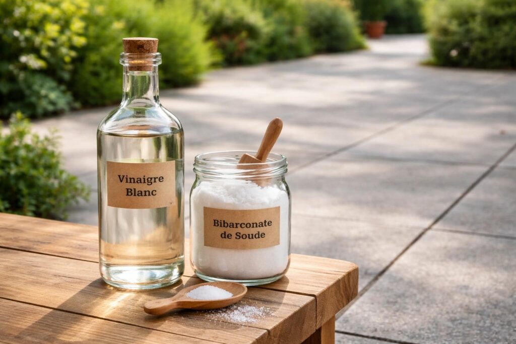 découvrez comment le mélange naturel de vinaigre et bicarbonate de soude agit comme anti-mousse efficace et améliore la durabilité de vos surfaces de manière écologique.