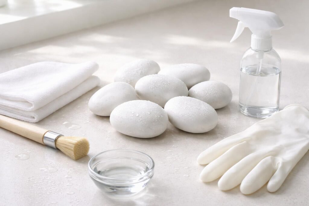 découvrez des techniques précises et efficaces pour nettoyer parfaitement vos galets blancs et leur redonner tout leur éclat.