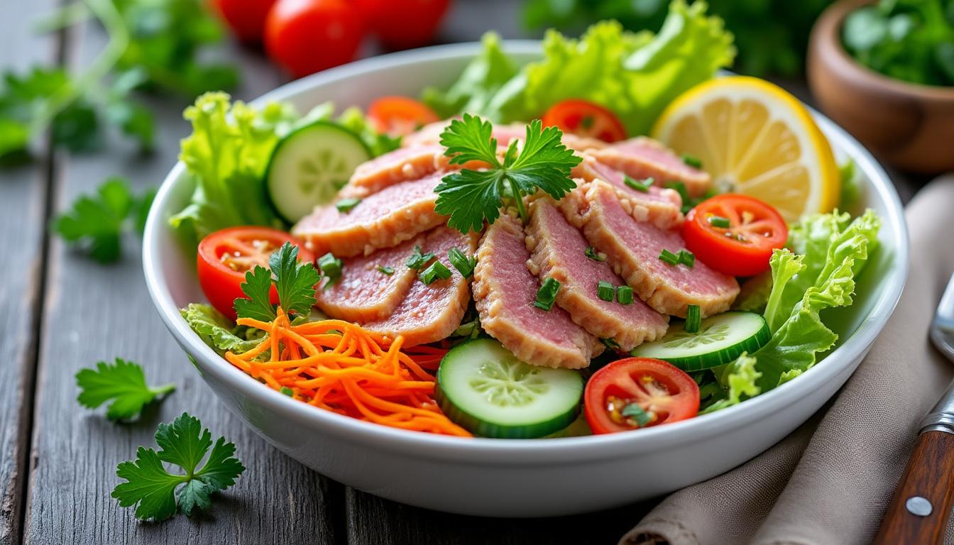 découvrez les bienfaits du thon, riche en protéines, pour une alimentation équilibrée et saine. un allié essentiel pour votre nutrition quotidienne.