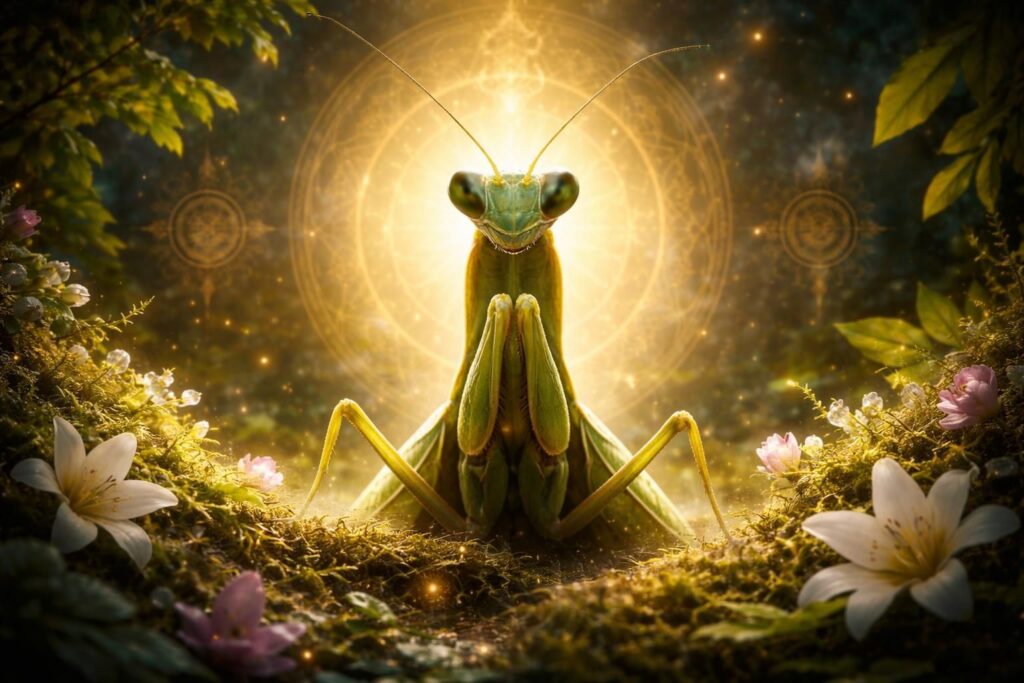 découvrez la signification profonde de la mante religieuse dans le monde spirituel à travers un voyage riche en symbolisme et en sagesse.